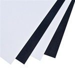 Photo of Black and White High Impact Styrene Plastic Sheets